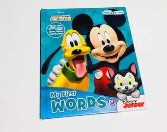 Disney Mickey Mouse and Pluto  Repurposed Book Planner/Sketchbook/Journal/Autograph Book/Notebook