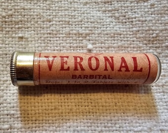RARE Veronal Barbital Antique Sealed Bottle American Pharmaceutical Co. 1917