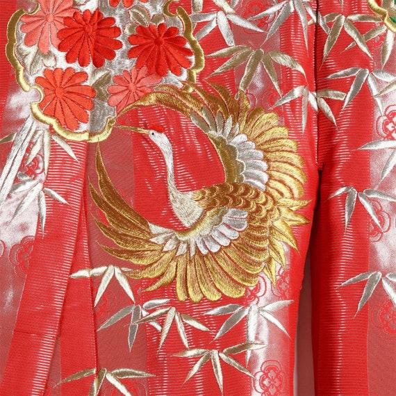 Vintage Embroidered Japanese Uchikake Wedding Kim… - image 2