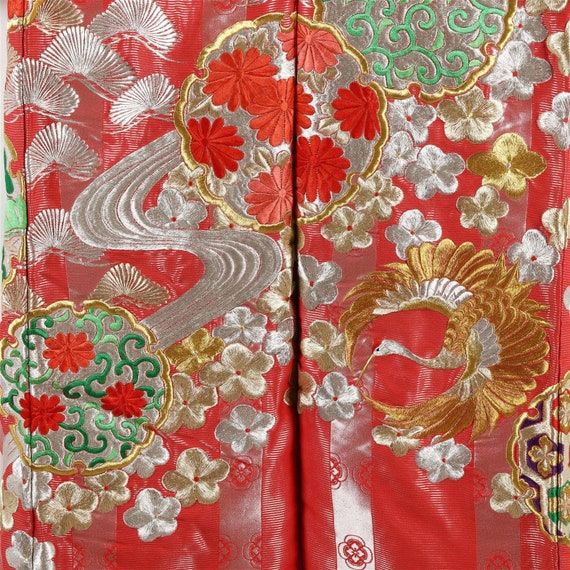 Vintage Embroidered Japanese Uchikake Wedding Kim… - image 8