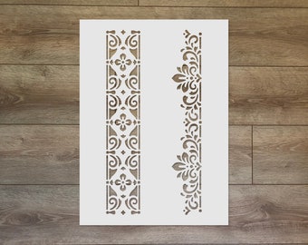 Border Motif Reusable Plastic Stencil