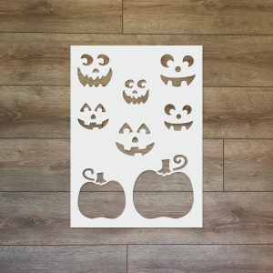 Pumpkins - Halloween Reusable Plastic Stencil