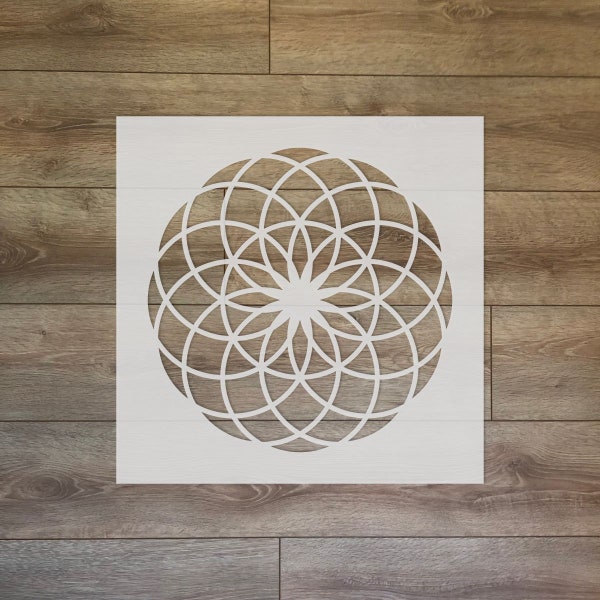 Flower Torus - Sacred Geometry Reusable Plastic Stencil