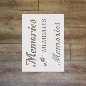 Memories Reusable Plastic Stencil