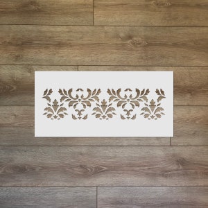 Damask Pattern Reusable Plastic Stencil