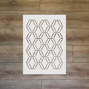 Harlequin / Diamonds Line Reusable Plastic Stencil