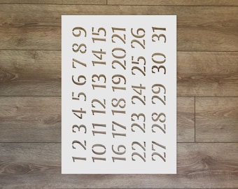 Kalenderrasterstencil - maandelijkse planner Mylar-sjabloon voor Bullet Journal, plakboek, knutselen