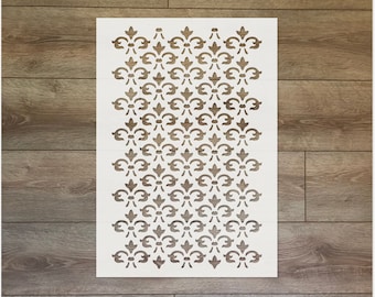 French Lily Reusable Plastic Stencil