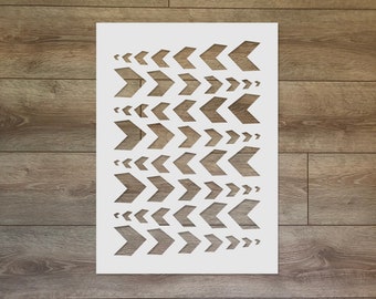 Plantilla de flechas divertidas: plantilla de Mylar con diseño de flechas para decoración de paredes, habitaciones infantiles y manualidades.