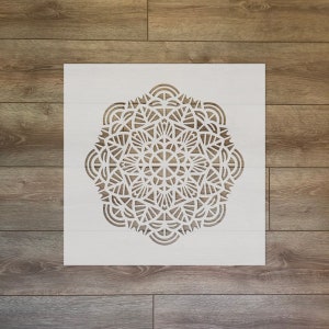 Mandala Motive - Sacred Geometry Reusable Plastic Stencil