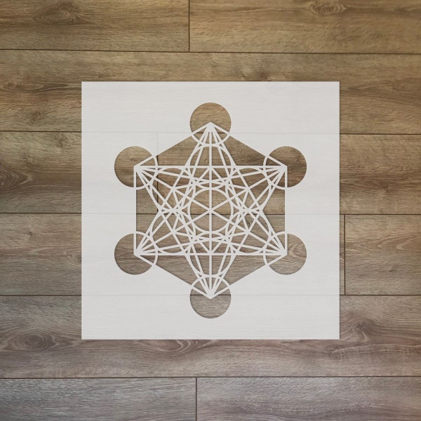 Metatron's Cube - Sacred Geometry Reusable Plastic Stencil - version 2