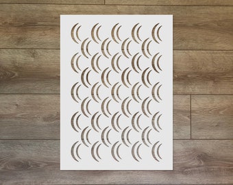 Plantilla de olas marinas - Plantilla de Mylar con diseño de agua para decoración de paredes, baños y manualidades.