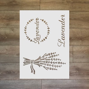 Lavender Reusable Plastic Stencil