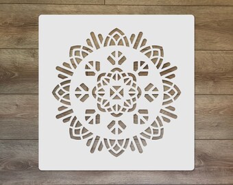 Mandala Sacred Mixed Media Reusable Plastic Stencil