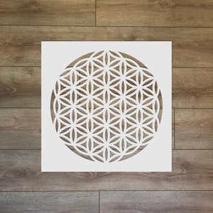 Il Fiore della Vita - Stencil in plastica riutilizzabile con geometria sacra
