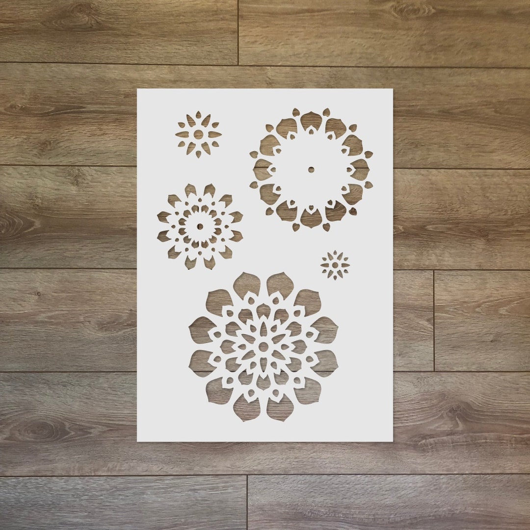 Mandala Stencil - Circle Geometric Mylar Template for Wall Art ...