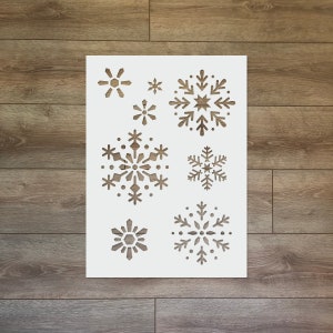 Snowflake - Christmas / Winter Reusable Plastic Stencil