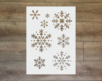 Schneeflocken Schablone - Weihnachten Winter Mylar Vorlage für Karten, Urlaub Dekor, DIY Handwerk