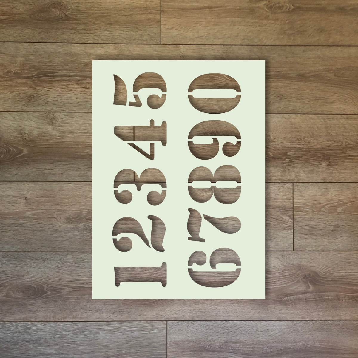 Numbers Reusable Plastic Stencil Etsy