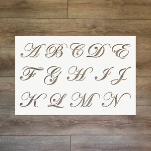Alphabet Reusable Plastic Stencil