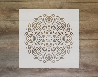 Mandala Motive - Sacred Geometry Reusable Plastic Stencil
