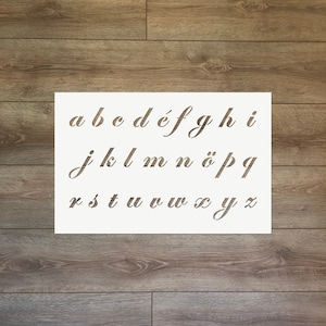 Alphabet Reusable Plastic Stencil