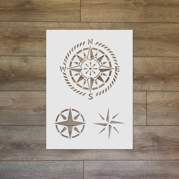 Compass Reusable Plastic Stencil