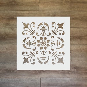 Bordure Tile Reusable Plastic Stencil