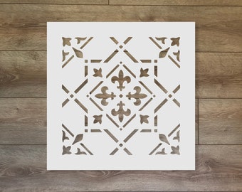 Bordure Tile Reusable Plastic Stencil