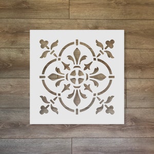 Bordure Tile Reusable Plastic Stencil