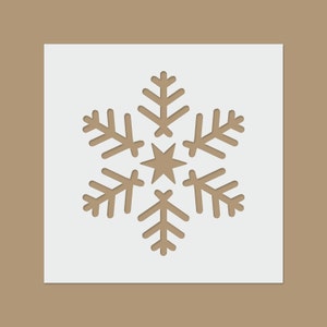 Snowflake - Christmas / Winter Reusable Plastic Stencil