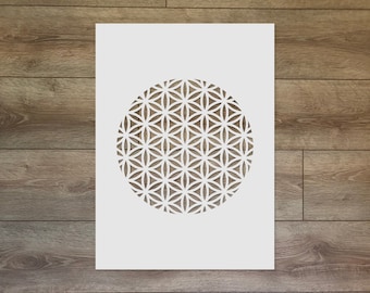 The Flower of Life - Sacred Geometry Reusable Plastic Stencil