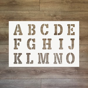 Alphabet Reusable Plastic Stencil