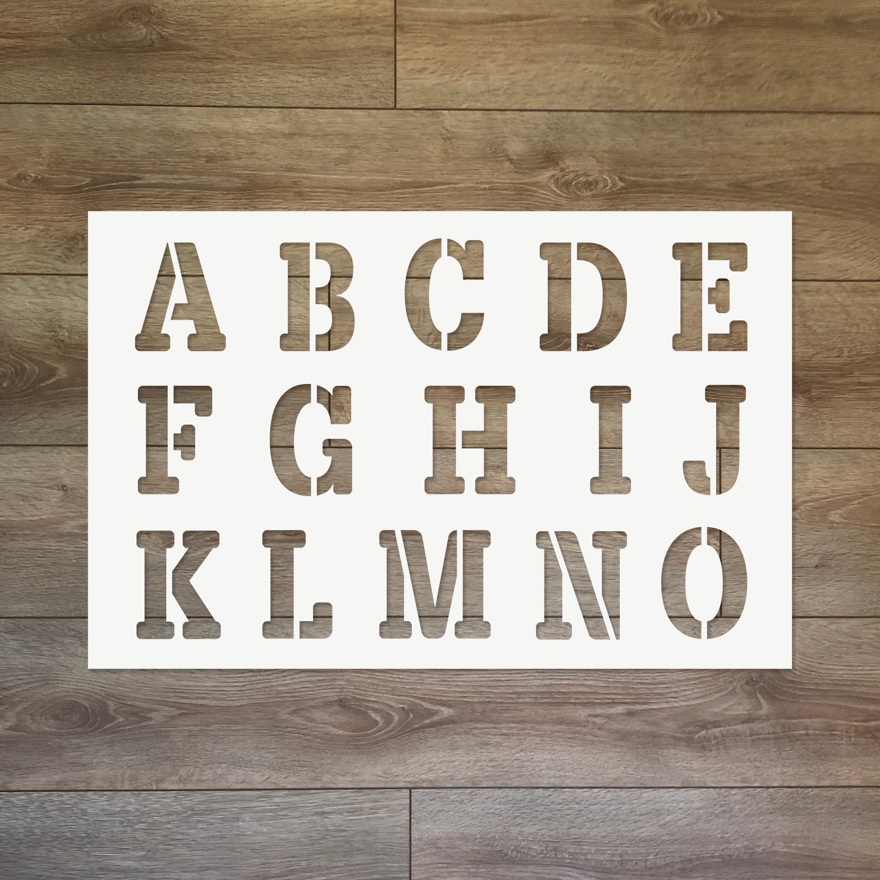 Alphabet Reusable Plastic Stencil