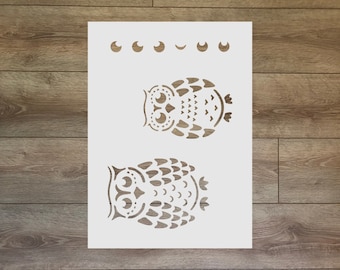 Owls Reusable Plastic Stencil