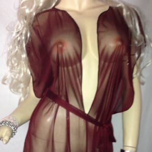 Kajira Seide Plus Größe Camisk Slave Ta-teera Kleid Gorean Submissive Exotic Dancer Clubwear Strand Cover-up Fantasy Dress Maroon