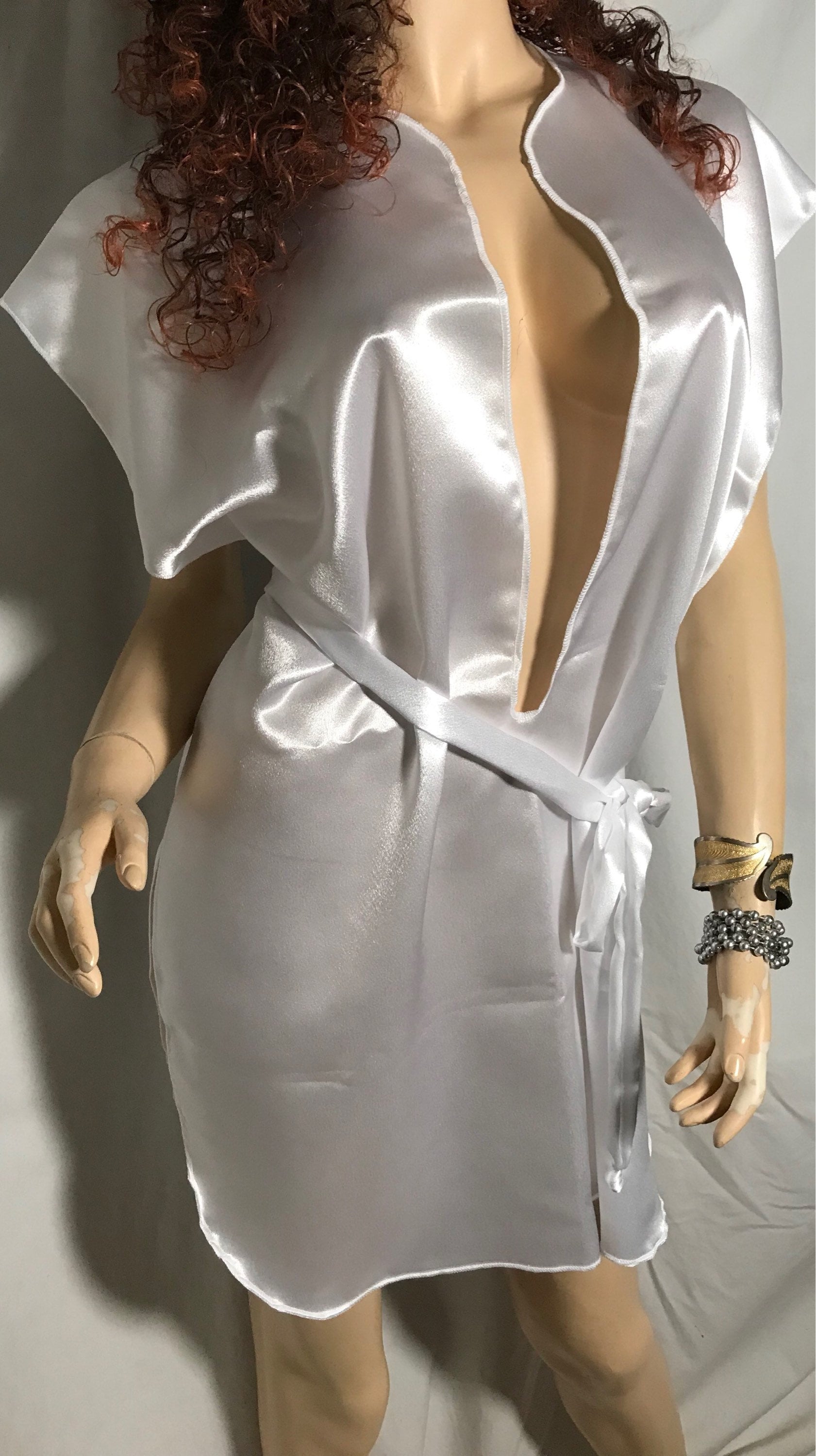 Plus Size Camisk Tateera Slave Dress Gorean Kajira Submissive Exotic Dancer Clubwear Coverup