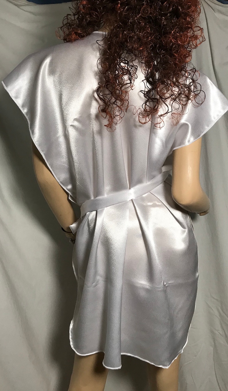Plus Size Camisk Ta-Teera Slave Dress Gorean Kajira Submissive Exotic Dancer Clubwear Beach Cover-up Fantasy Dress Wedding White Satin