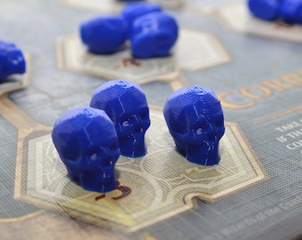 Corruption Counters for Scoundrels of Skullport (Lords of Waterdeep Expansion Skulls)