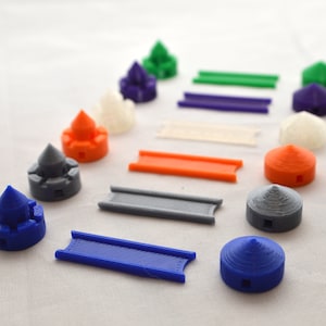 Multipacks of 3D Printed Game Pieces to match Settlers of Catan  (Multiple Colors)