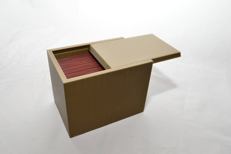 Gold 3D Printed Deck Box for Singlesleeved Magic the Etsy
