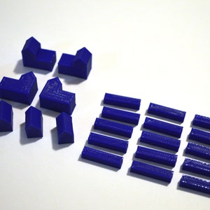 3D Printed Replacement Pieces designed to match Settlers of Catan