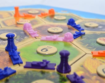 Pezzi di aggiornamento stampati in 3D di Settlers of Catan a tema Tatooine di Star Wars