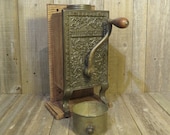 Telephone Coffee Mill - Original Box With Restored Wall Mounting - Complete - Arcade