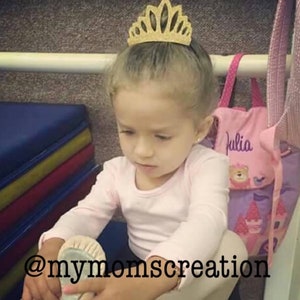 Gold or Silver Glitter Crown Hair Clip.