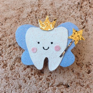 Tooth Fairy Hair Clip: Glitter Alligator Clip