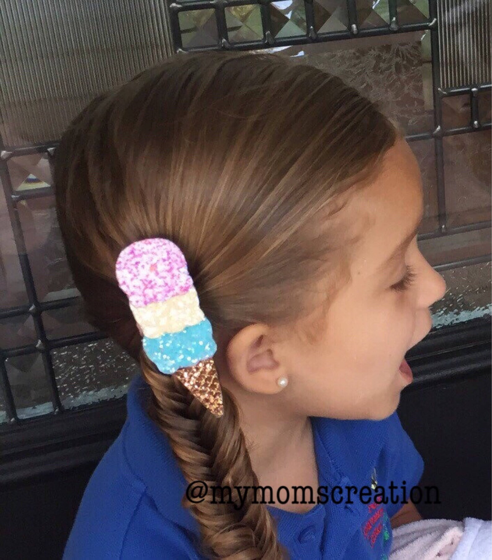 Ice Cream Hair Clips Bow Ice Cream clip or Ice Cream Etsy