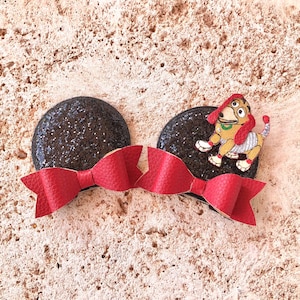 Slinky Dog Inspired Minnie ears. Minnie Ears hair clips.
