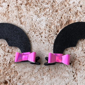 Vampirina hair clips, Vampirina Inspired hair clips set, Bat Hair Clip set, Halloween hair clip set.