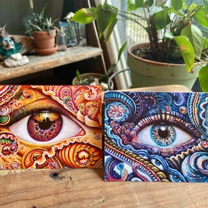 Reflections Art Wenskaarten - Set van 6 kaarten met enveloppen - blanco aan de binnenkant - door Morgan Mandala en Randal Roberts